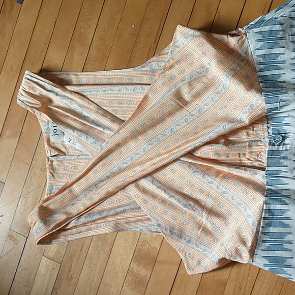 Joie Flippa Geo Print Cotton Citadel Multi MIDI Dress NWT size 14 - Picture 3 of 6